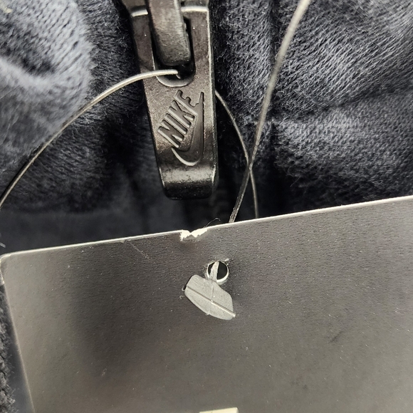 Mens XL Nike Club Fleece Hoodie Full Zip In Black NWT - Picture 6 of 9